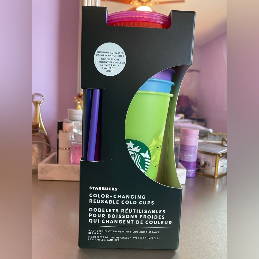 Starbucks color-changing reusable cold cups
